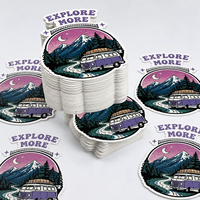 Autocollant en vinyle personnalisé, logo, imperméable, auto-adhésif, résistant aux UV, style rétro, pour voiture, valise, autocollants décoratifs découpés