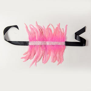 MADESHINE Gargantilla de plumas de estilo gótico para mujer, accesorio negro para graduación, pañuelo para la cabeza, superventas, accesorio para vestido de fiesta de Carnaval - Product Image 4