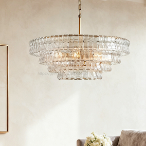 Iluminación Moderna para Decoración del Hogar, Lámpara de Araña de Cristal de Murano, <span class=keywords><strong>Luces</strong></span> Colgantes de Lujo para Sala de Estar, <span class=keywords><strong>LED</strong></span> de Latón, Fácil Instalación - Product Image 5