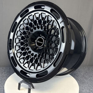 عجلات فيوروك المطروقة متعددة الأذرع بلون أسود لامع مقاس 17 و18 و19 و20 و21 و22 بوصة للسيارات الوعرة وبينتلي وبورش - Product Image 5