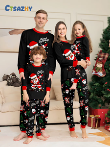 Nueva Llegada, Pijamas Navideños Familiares Más Vendidos, Pijamas Transpirables a Juego para Parejas, Niños y Padres, Ropa de Dormir para Fiestas Navideñas - Product Image 3