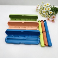 Ensemble d'emballages de stylos cosmétiques vides en plastique de haute qualité, style macaron, avec logo personnalisé, plusieurs couleurs assorties, cartouche de 3 ml