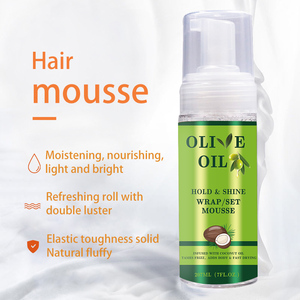 Private Label Oil 207ML Óleo de coco Peruca Encaracolada Azeitona Unisex Adultos Hair Styling Mousse Produtos para Cabelo Encaracolado Conjunto Suporte Todos os Cabelos - Product Image 6