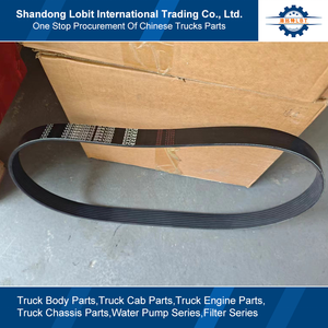 Sinotruk HOWO 371 8x4 dökümü KAMYON YEDEK PARÇALARI WD615 motor 8PK1050 jeneratör Fan su pompası kemer çok kama kemer VG1069020010 - Product Image 5