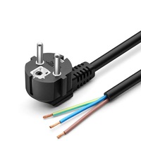 Câble de connecteur d'alimentation d'usine Norme européenne 3 broches Schuko câble de prise d'alimentation eu cordon d'alimentation ca