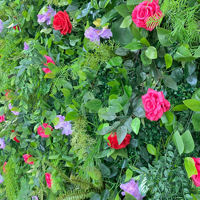 Mur végétal NINI en herbe verte, rideau enroulable, mur de fleurs 3D, panneau mural de fleurs artificielles, toile de fond végétale, mur de plantes