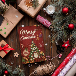 Serviettes de table de Noël motif bonhomme de neige style aquarelle, serviettes en papier jetables 3 plis pour fête de Noël 33*40cm - Product Image 3