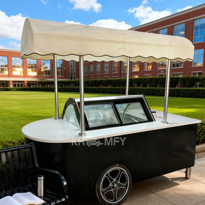 Chariot alimentaire mobile pour camion, chariot à glaces, chariot extérieur pour fleurs, vitrine congélateur pour gelato - Product Image 1