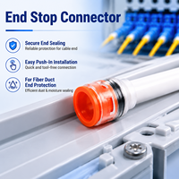 Connecteur d'extrémité de micro-conduit pour l'étanchéité et la protection des canaux de câbles à fibres optiques
