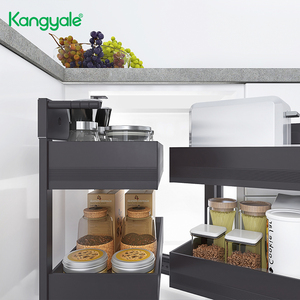 KYL MLK0205L-esquina mágica para armario de frutas y verduras, cesta de almacenamiento extraíble, cesta esquinera mágica para <span class=keywords><strong>Cocina</strong></span> - Product Image 4