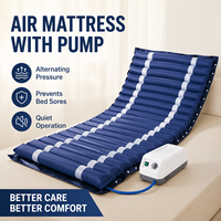 Matelas double gonflable médical anti-escarres de haute qualité en PVC, couleur personnalisable, coussin d'air pour lit d'hôpital