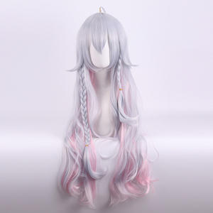 Perruque synthétique Ainizi 70 cm Body Wave Ombre argent rose pour cosplay, personnage de Kagura <span class=keywords><strong>Nana</strong></span> - Product Image 3
