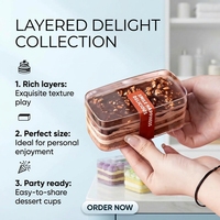 Boîte à gâteau en plastique PS vente chaude avec logo personnalisé recyclable 1-2mm d'épaisseur pour emballage alimentaire