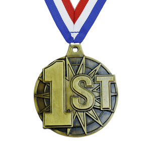 Placa de trofeo de Metal de aleación de Zinc a precio directo de fábrica, chapado en oro, carrera, Maratón, baloncesto, <span class=keywords><strong>boxeo</strong></span>, ganador, deportes, medallas con logotipo personalizado - Product Image 3