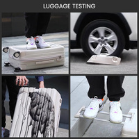 Valise à roulettes silencieuses de grande capacité, légère, avec fermeture éclair YKK, en matériau PC, avec couche d'expansion de 4 cm, modèle 2025
