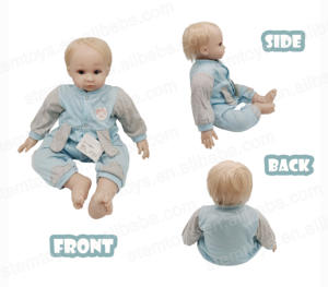 Sıcak yeni el yapımı 47CM silikon yeniden doğmuş vinil bebek bebekler yumuşak peluş çocuklar ve okul için özelleştirilebilir IC hediye ile - Product Image 4
