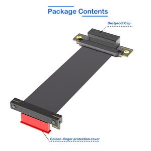 สายรุ่ย PCI-E 4.0 X1 สายต่อขยาย PCIE 4.0 90 °   การติดตั้งอะแดปเตอร์ 90 องศา PCI-E 4.0 สายต่อขยายความเร็วสูงของการ์ดไรเซอร์ - Product Image 6