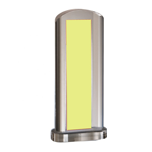 YearsCrystal Maßgefertigter Gestreifter Klarer Kristallglas-Grabstein für Haustiere, Sandgestrahltes Kristallglas, Auszeichnung, Denkmal, Sammlerstück - Product Image 4
