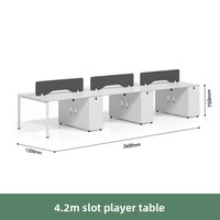 Ensemble de chaises de bureau en bois massif, moderne, durable, écologique, au design simple, pour poste de travail commercial pour 4 personnes