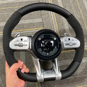 Volant universel modifié en fibre de carbone LED pour Benzs AMG GT W222 C217 W211 W212 W221 Alcantara Volant en cuir - Product Image 1
