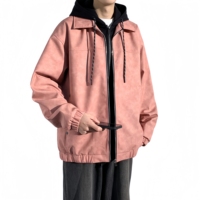 Vestes en cuir pour hommes en gros, blousons aviateurs tendance, nouvelles vestes en cuir pour hommes, coupe ample, rétro, haut de gamme, cool, à capuche et zippées pour l'hiver