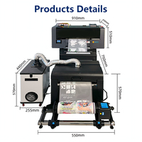 Nueva impresora DTF Epso n XP600 A3 Direct 30cm Film T Shirt Printing Machine con doble cabezal de impresión para todas las telas-AOTONG