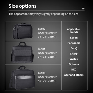 Bolsa de almacenamiento universal para proyector Siying, bolsa de hombro con correa ajustable a prueba de polvo para BenQ, para Acer Optoma - Product Image 4