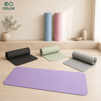 Tapis de yoga TPE personnalisé avec logo, antidérapant et écologique, pour Pilates et fitness – Produit très demandé, en promotion