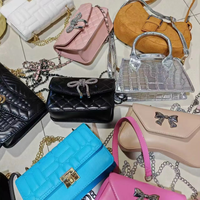 Tas Tote Kasual Wanita Custom, Dompet Kulit PU, Lapisan Rantai, Harga Terjangkau, Desainer, Model Resleting