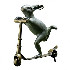 Antique Lapin Sculpture Accessoires De Jardin Pour La Décoration Pas Cher Prix À La Main Coulée De Pâques Décors À La Maison Lapin Showpiece Article - Product Image 1