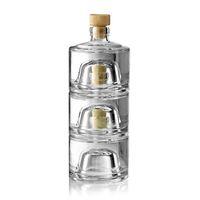 Botol Kaca Mini Tumpuk 250ml dari Cina, Botol Kosong untuk Gin/Liquor