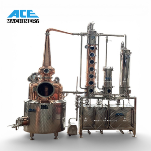 Alambic en cuivre Ace 500L 1000L 2000L, équipement de distillation d'alcool, panier à gin, distillateur de spiritueux, brandy, whisky, distillerie - Product Image 1