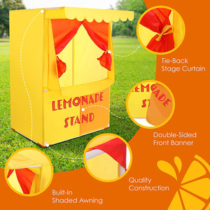 5230 ODM Tente <span class=keywords><strong>de</strong></span> jeu <span class=keywords><strong>de</strong></span> marionnettes pour enfants, en polyester, avec rideau en tissu et tiges en PVC, 2 en 1, pour la vente - Product Image 4