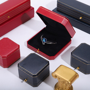 Groothandel Populaire Hot Selling Op Maat Ontworpen Rechthoekige Papier/Suède Sieradendoos Ring Ketting Armband Doos Magnetisch - Product Image 3
