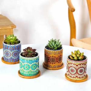 Macetas de Interior JM, Estilo Bohemio, Mandala, Maceta de Cerámica Personalizada para Suculentas, Venta Caliente - Product Image 5