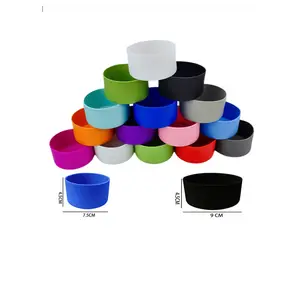 Custom Insulated Drop Resistant High Temperature Space Cup Silicone Pad Silicone Cup Bottom Cover