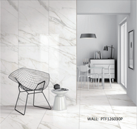 Carrelage de sol en céramique poli effet marbre brillant émaillé 10 mm d'épaisseur Foshan pour maison moderne, villa et hôtel