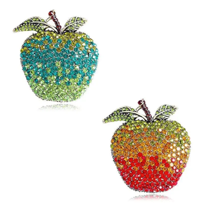 2026クリスマスイブ芸術的なフルラインストーンブローチエレガントなスーツコートアクセサリーピンファッションジュエリーギフト高級ブローチ - Product Image 1