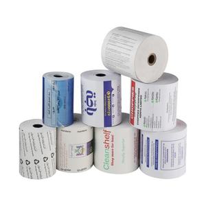 Rouleau de papier thermique personnalisé, approvisionnement direct usine, 57mm/80mm, monocouche, 100% pure pâte de bois, certifié ISO 9001 - Product Image 3