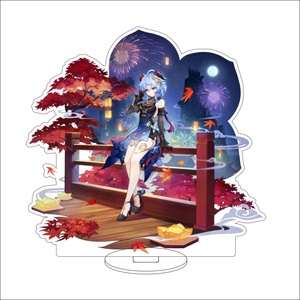 Genshin Around the <span class=keywords><strong>Ganyu</strong></span> – Figurine en acrylique de 16 cm, décorations de bureau bidimensionnelles et mignonnes, collection double création - Product Image 3