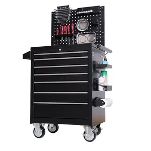 ชุดกล่องเครื่องมือเหล็กแบบขายส่ง พร้อมลิ้นชักเก็บของ 5 ชั้น ตู้เก็บของในโรงรถแบบมีล้อเลื่อนสำหรับจัดระเบียบเครื่องมือ - Product Image 4