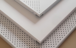 Panneaux acoustiques perforés pour bureaux, design minimaliste, installation par collage - Product Image 2
