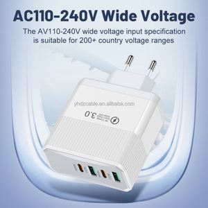 Cargador de Pared USB C Tipo C PD de 4 Puertos QC3.0, Cargador Rápido Portátil de Viaje para Teléfono Inteligente para iPhone - Product Image 2