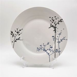 <span class=keywords><strong>Service</strong></span> de vaisselle en <span class=keywords><strong>porcelaine</strong></span> de <span class=keywords><strong>luxe</strong></span> de qualité pour 6 plats ronds, assiettes avec décalcomanie - Product Image 2