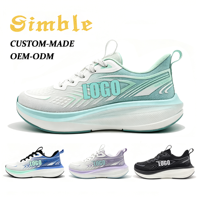 Chaussures de sport décontractées à logo personnalisé, fabricant de baskets respirantes et amortissantes, chaussures de course unisexes