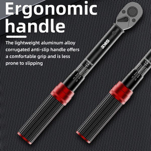 Orque 5-25NM Llave dinamométrica manual de 1/4 pulgadas Acabado cromado ajustable Controlador de aleación de acero Sistema métrico Reparación Llave dinamométrica - Product Image 4