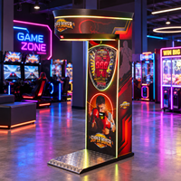 Machine d'arcade de boxe électronique - Jeu de frappe à monnayeur avec testeur de force pour centres de divertissement
