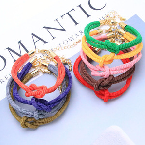 Braccialetto in ferro intrecciato multicolore, stile di coppia transfrontaliero, semplice e creativo, con <span class=keywords><strong>nodo</strong></span> <span class=keywords><strong>a</strong></span> otto abbinabile - Product Image 5