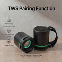S919 untuk Speaker Mini 5.3 - Efek Cahaya Nirkabel Portabel TWS Port Pengisian Daya Tipe-C Plastik Output 3W Baterai 2000mAh