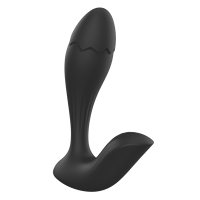 Masseur de prostate en silicone liquide, puissant, vibrant, double moteur, contrôle à distance/application, IPX6, plug anal vibrant, usine OEM